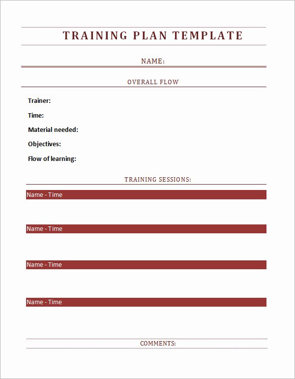 Training Agenda Template In Word Best Of Training Plan Template 16 Download Free Documents In