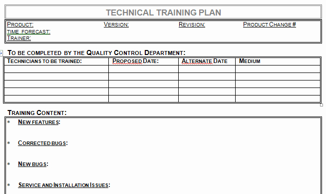 Training Agenda Template In Word Elegant Technical Training Plan Template Microsoft Word Download