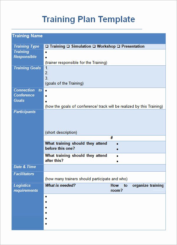 Training Agenda Template In Word Lovely Training Plan Template 16 Download Free Documents In