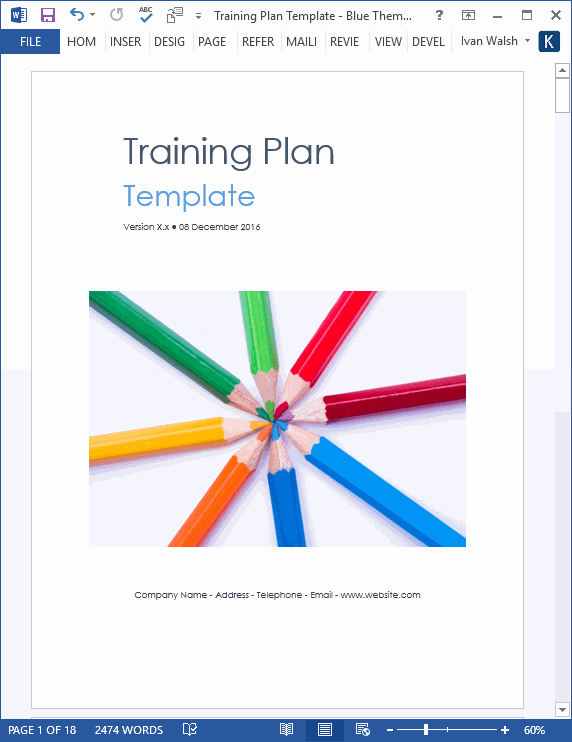 Training Agenda Template In Word New Training Plan Template – 20 Page Word &amp; 14 Excel forms