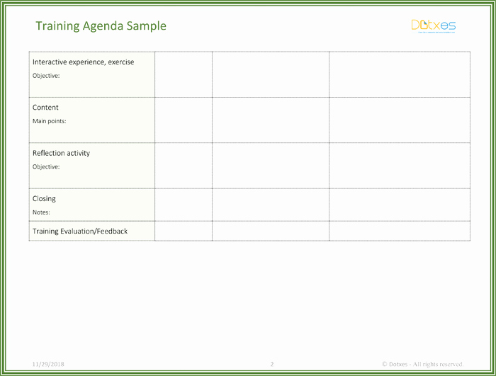 Training Agenda Template In Word Unique Free Training Agenda Template for Word Effective Agendas