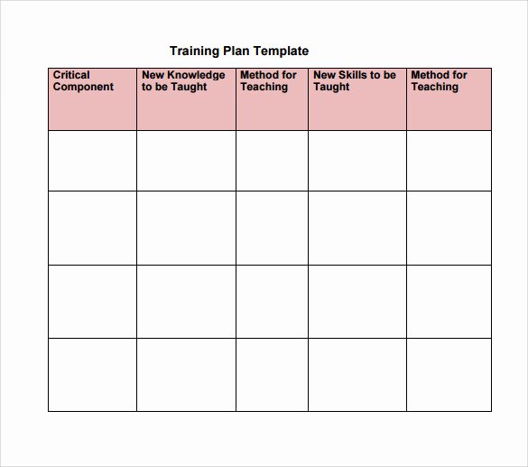 Training and Development Plan Example Fresh Training Plan Template 20 Download Free Documents In