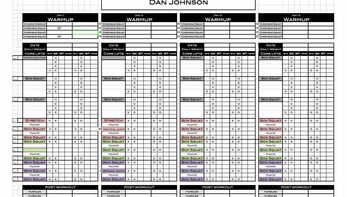 Training Checklist Template Excel Best Of Excel Personal Training Templates Excel Training Designs