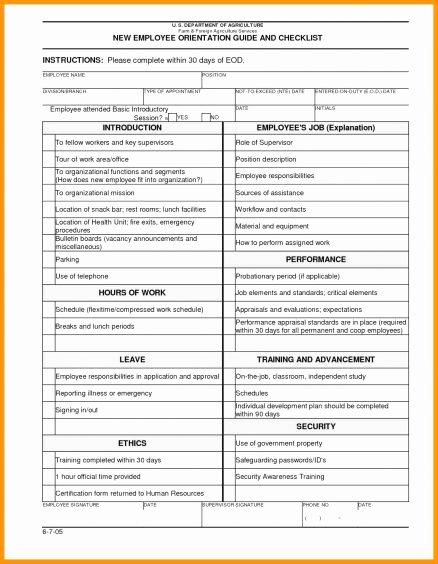 Training Checklist Template Excel Elegant New Employee Checklist Templates Letter Examples Induction