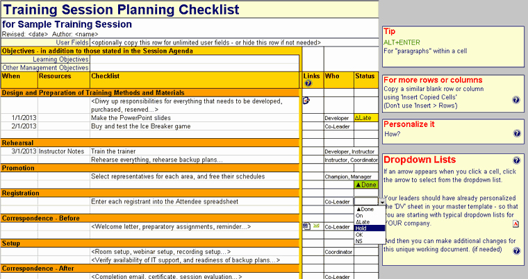 Training Checklist Template Excel Fresh Training Checklist Template Excel Free Trainingable