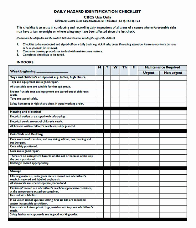 Training Checklist Template Excel Luxury Checklist Template Easy and Helpful tools for You