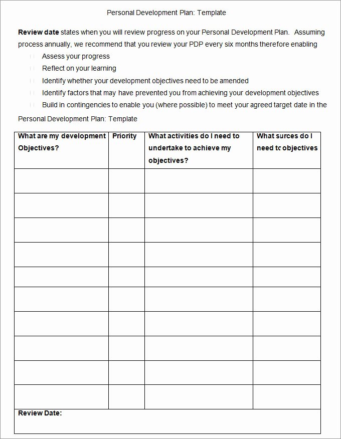 Training Development Plan Template Awesome Individual Development Plan Template 11 Free Pdf Word