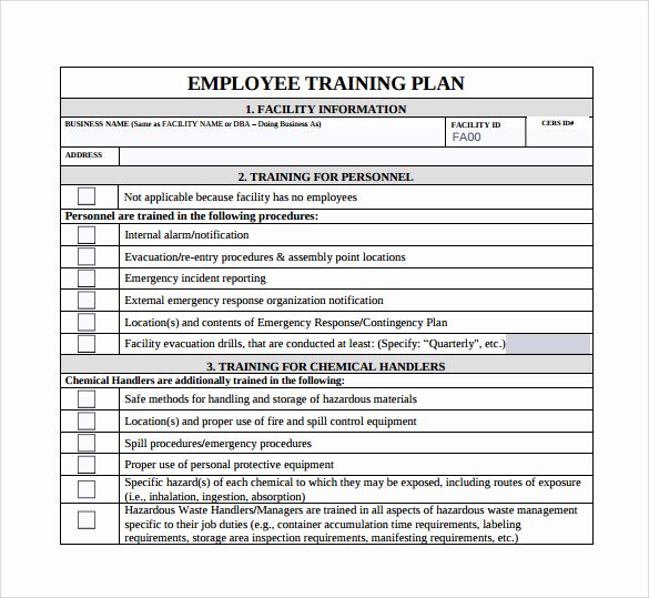 Training Development Plan Template Beautiful Training Plan Template 20 Download Free Documents In