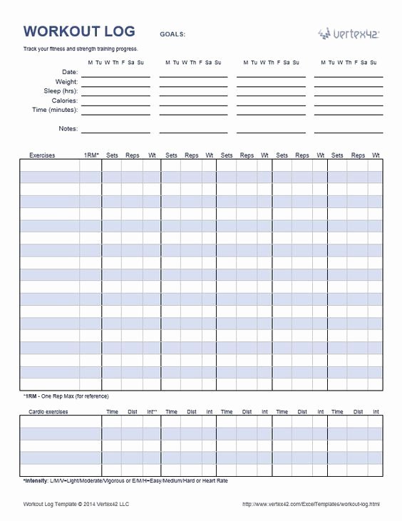 Training Log Template Best Of 17 Best Ideas About Workout Log On Pinterest