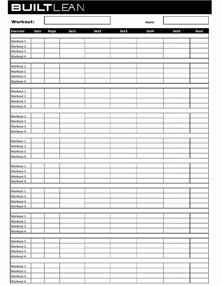 Training Log Template Fresh Gym Workout Log Template In Latex Tex Latex Stack Exchange