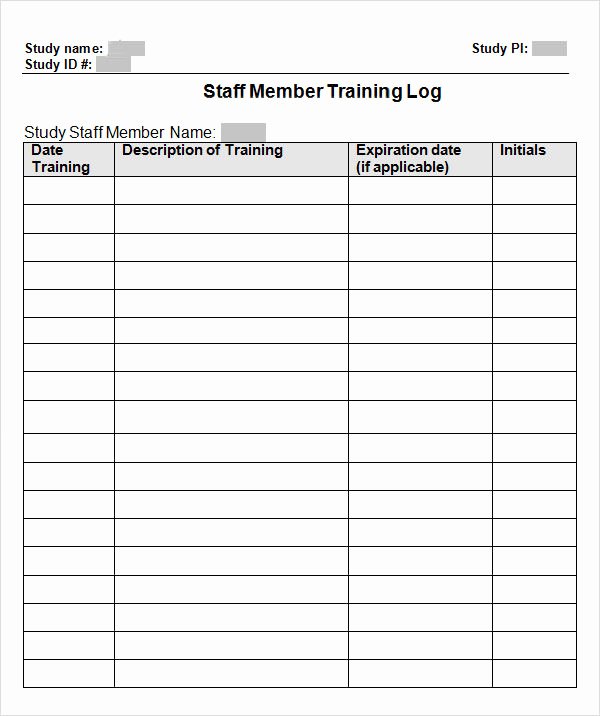 Training Log Template Luxury 9 Free Training Log Templates Pdf Word