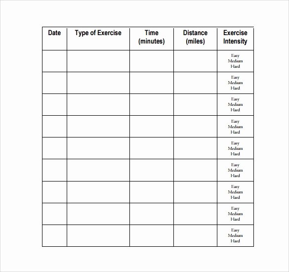 Training Log Template Unique 30 Sample Log Template Documents In Pdf Word Excel