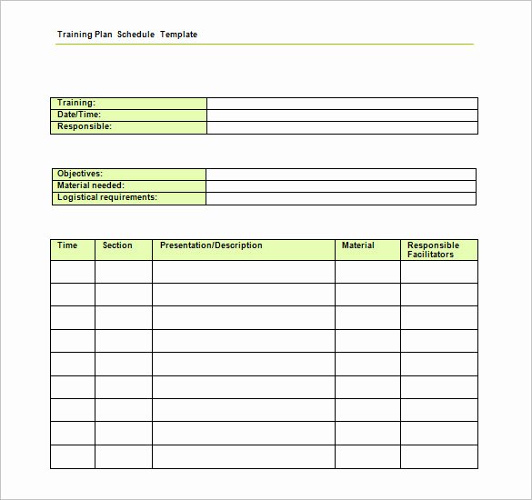 Training Outline Template Word Unique 21 Training Schedule Templates Doc Pdf