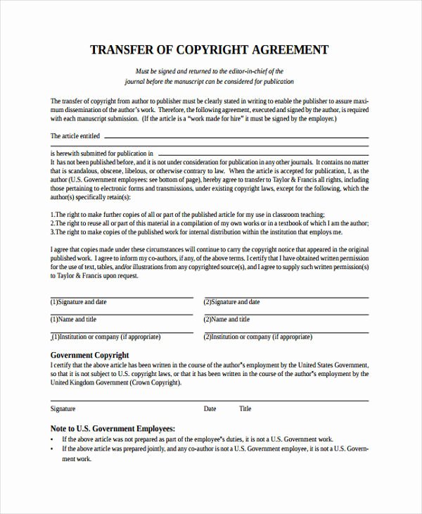 Transfer Of Ownership Agreement Template Awesome 12 Transfer Agreement Templates Free Word Pdf format