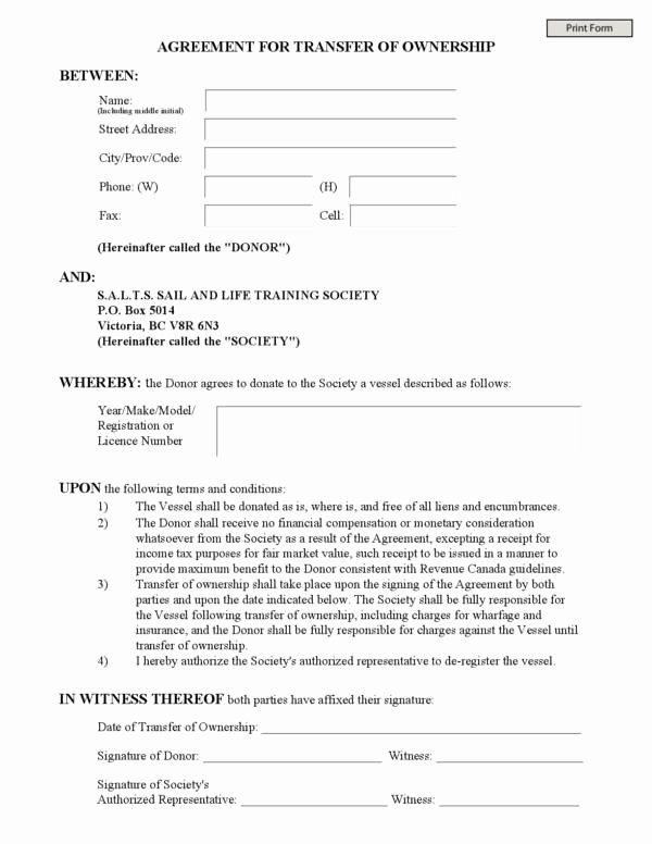 Transfer Of Ownership Agreement Template Inspirational 11 Agreement Of Transfer Templates – Pdf Word