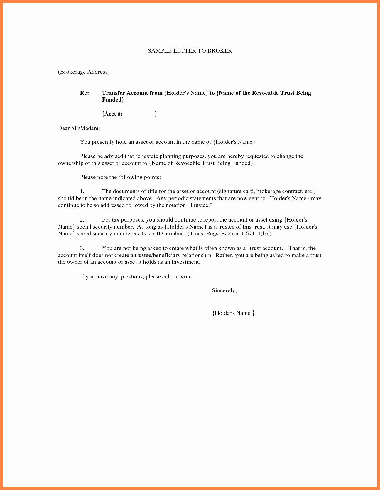 Transfer Of Ownership Agreement Template Inspirational Transfer Ownership Letter Template Examples