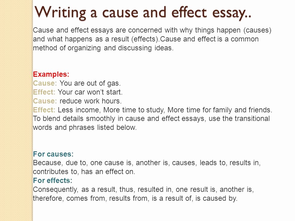 Transitions for Cause and Effect Best Of Included Chapters Chapter 1 Chapter 2 Chapter 3 Chapter 4