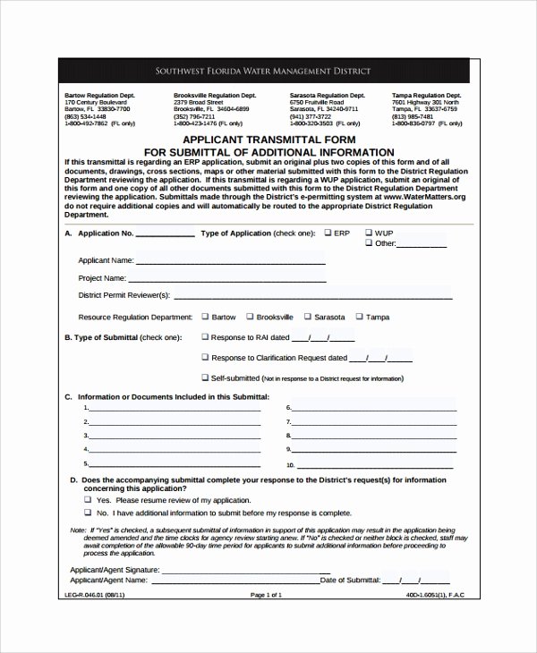 Transmittal form Sample Elegant 8 Sample Submittal Transmittal forms Pdf Word