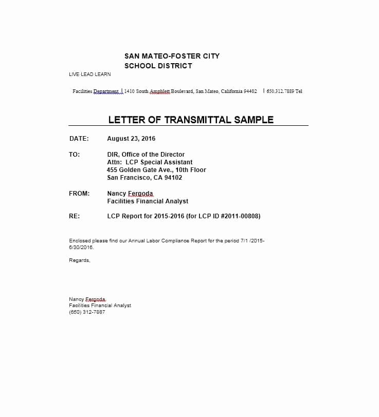 Transmittal form Templates Best Of Letter Of Transmittal 40 Great Examples &amp; Templates