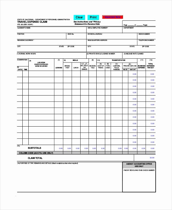Travel Claim form Fresh Sample Travel Claim form 10 Free Documents In Pdf Doc