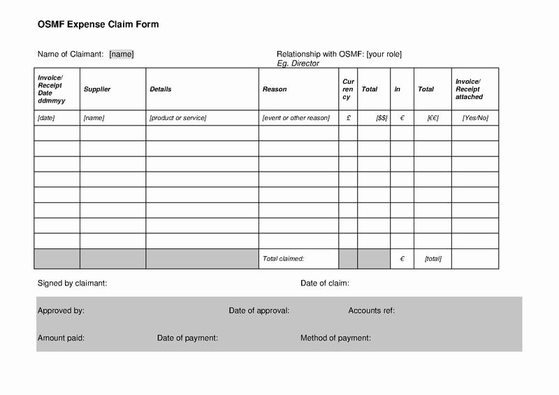 Travel Claim form Inspirational File Osmf Expenses Claim form V1 1 Pdf Openstreetmap