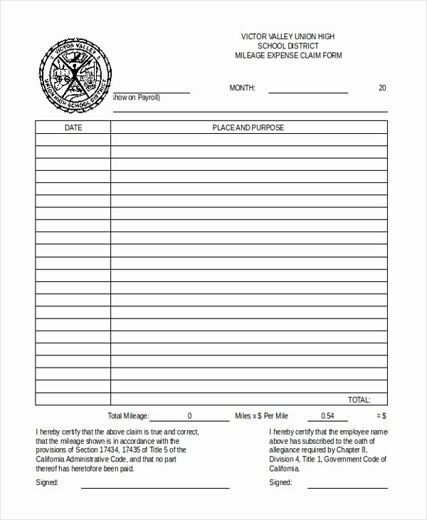 Travel Claim form Inspirational Sample Travel Expense Claim form 11 Free Documents In