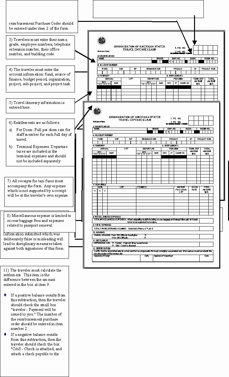 Travel Claim form Luxury Travel Expense Claim &quot;tec&quot;