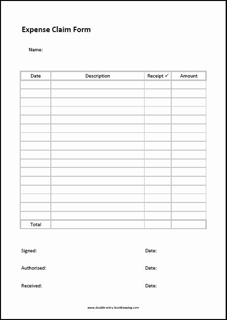 Travel Claim form New Expense Claim form Template