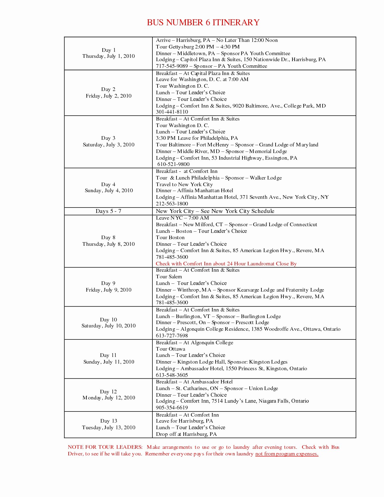 Travel Itinerary Template Word 2010 Lovely Travel Itinerary Template Word 2010