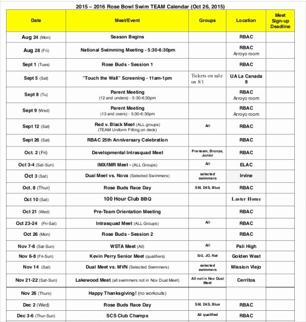 Travel Schedule Template Best Of Travel Calendar Template 7 Pdf Documents