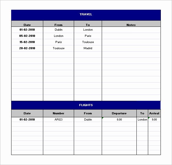 Travel Schedule Template Unique 16 Travel Schedule Templates Free Word Excel Pdf