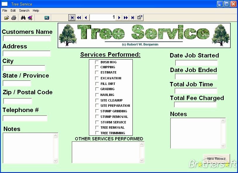Tree Trimming Estimate Template Beautiful software for A Small Tree Service Business Cutting