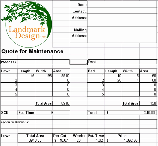 Tree Trimming Estimate Template Fresh Landscaping Contract Get the Right Contract Landscaping