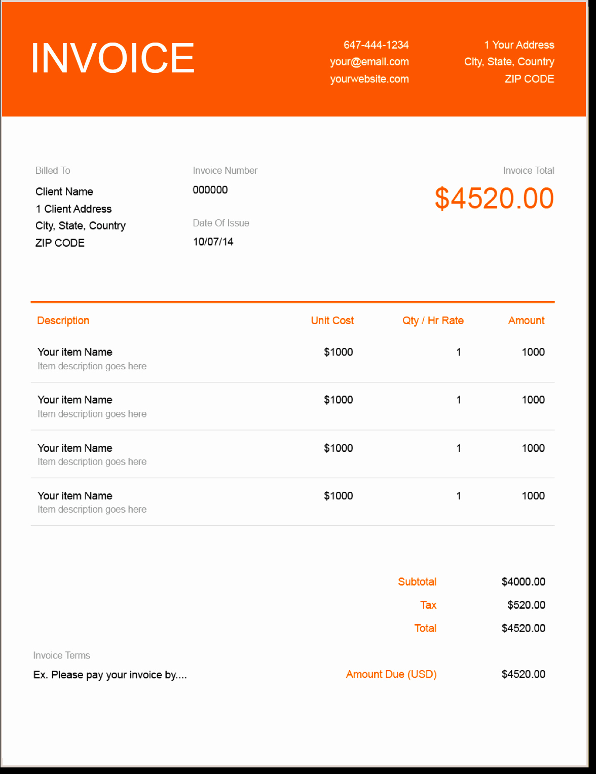 Tree Trimming Estimate Template Luxury Invoice Template Send In Minutes