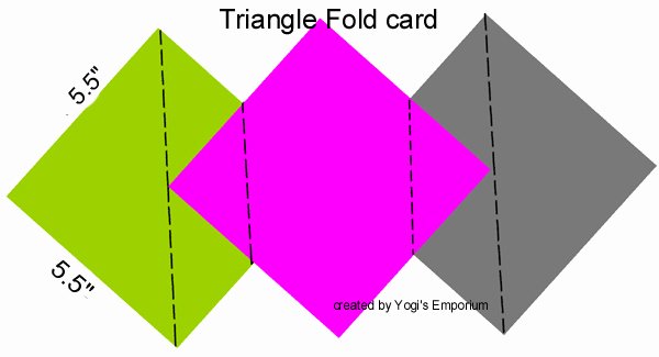 Triangle Foldable Template Awesome Quietfire Creations Triangle Fold Friends