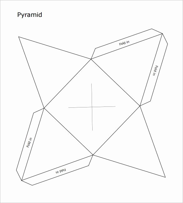 Triangle Foldable Template Beautiful Pyramid Box Template 15 Free Sample Example format