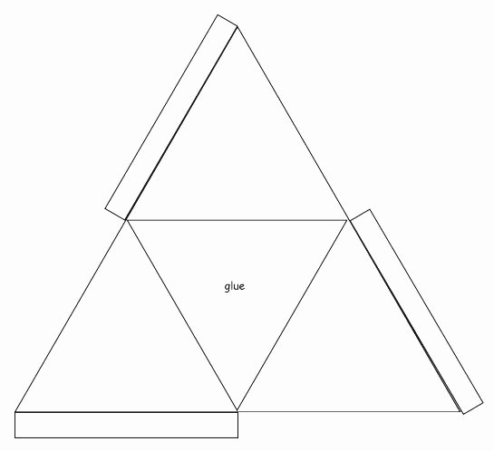 Triangle Foldable Template Elegant 3d Triangle Templates Printable Shapes