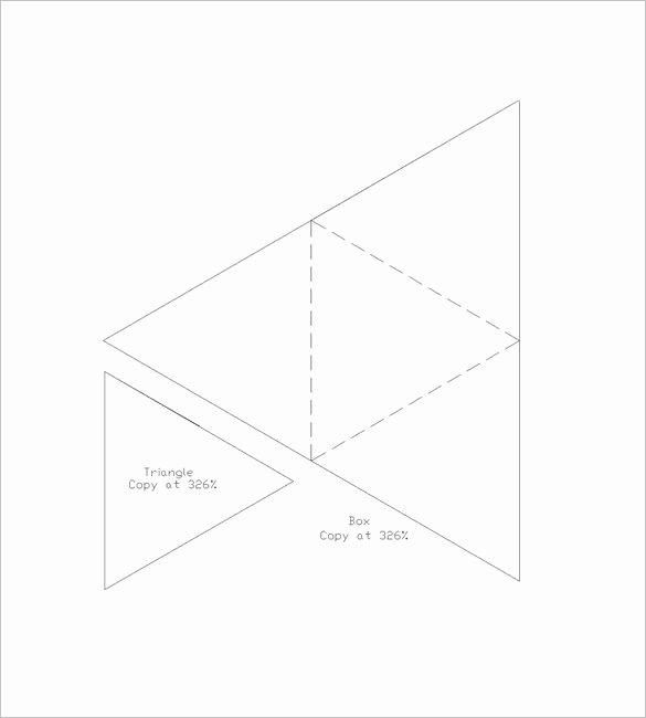 Triangle Foldable Template Elegant 9 Triangle Box Templates Doc Pdf