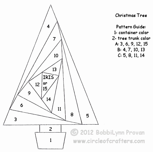 Triangle Foldable Template Luxury Iris Folding Pattern for A Triangle Tree Free