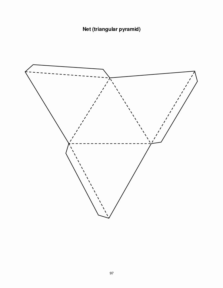 Triangle Foldable Template Luxury Triangular Pyramid Template