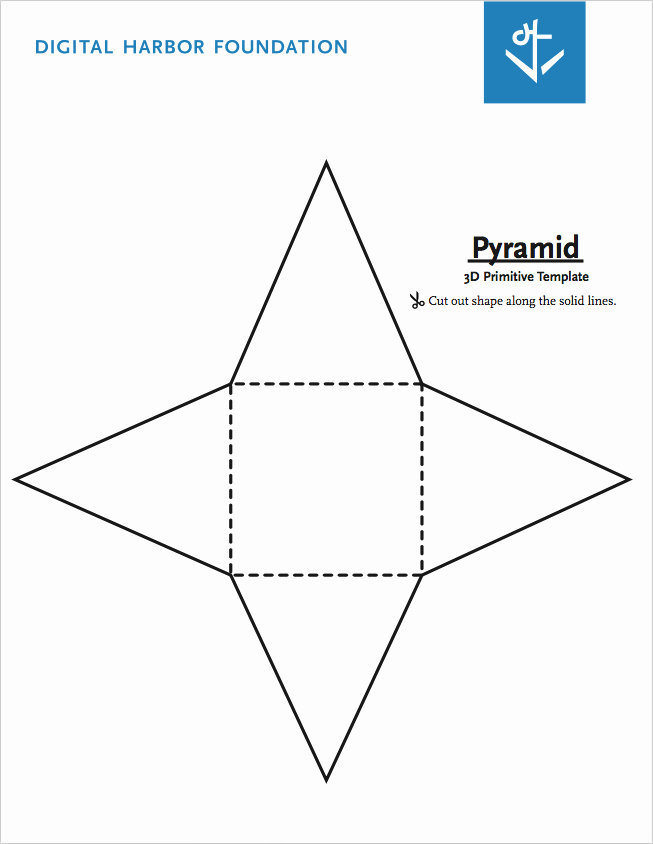 Triangle Foldable Template Unique Pyramid Primitive Template Free Pdf Download by Dhf