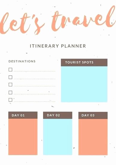 Trip Itinerary Template Google Docs Best Of tour Itinerary Template