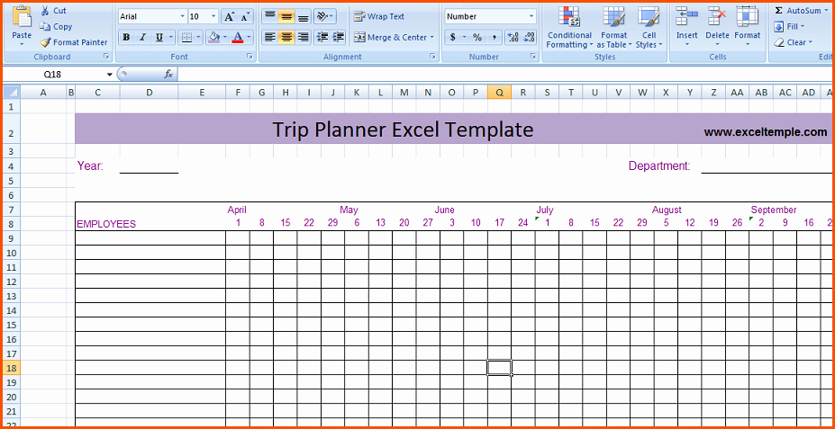 Trip Planner Template Excel Inspirational Road Trip Excel Template Driverlayer Search Engine