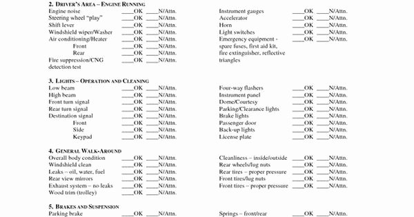 Trip Sheet for Truck Driver Unique Free Cdl Pre Trip Checklist