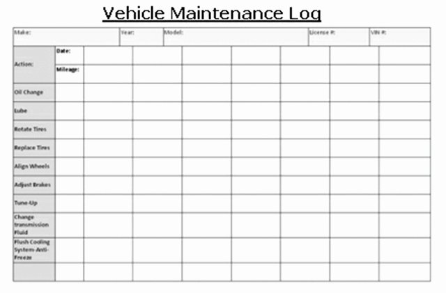 Truck Driver Log Book Excel Template Best Of Truck Maintenance Log