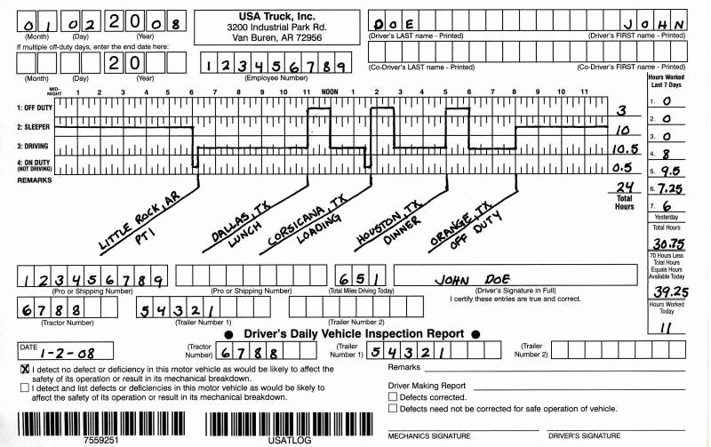 Truck Driver Log Book Excel Template Elegant Question About Hos Logbook Dodge Cummins Diesel forum