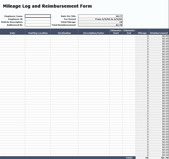 Truck Driver Log Book Excel Template Fresh Mileage Log Template