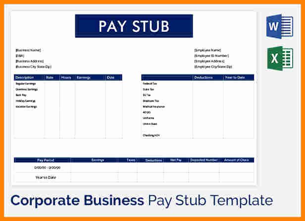 Truck Driver Pay Stub Template Awesome 5 Truck Driver Pay Stub Template