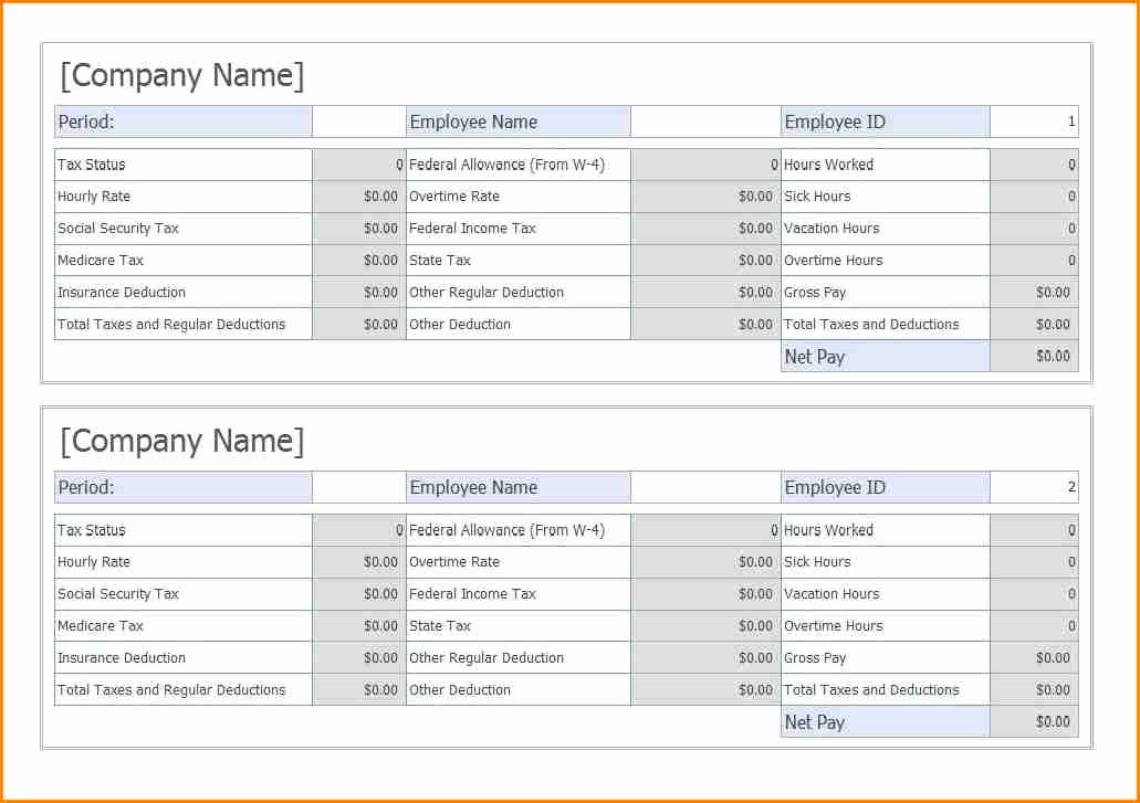 Truck Driver Pay Stub Template Awesome 6 Truck Driver Pay Stub Template