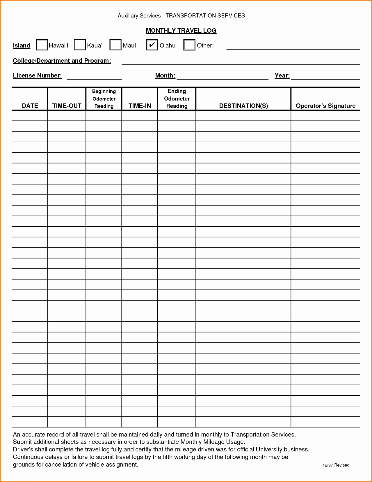 Trucking Trip Sheet Templates Elegant 24 Of Transportation Log Sheets Template